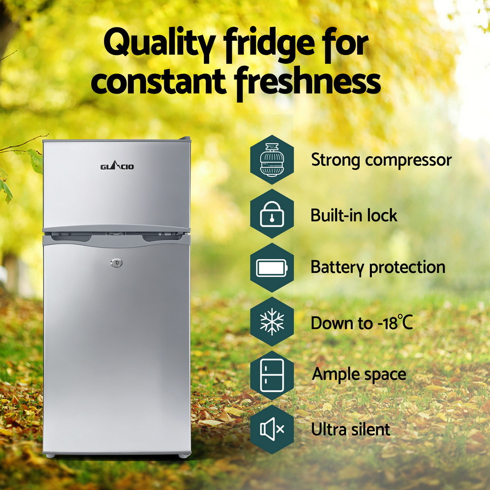 Glacio 100L Portable Fridge Freezer 12V/24V/240V
