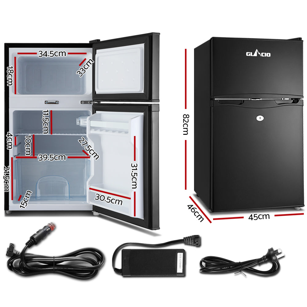 Glacio 90L Portable Fridge Freezer 12V/24V/240V