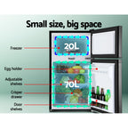 Glacio 90L Portable Fridge Freezer 12V/24V/240V