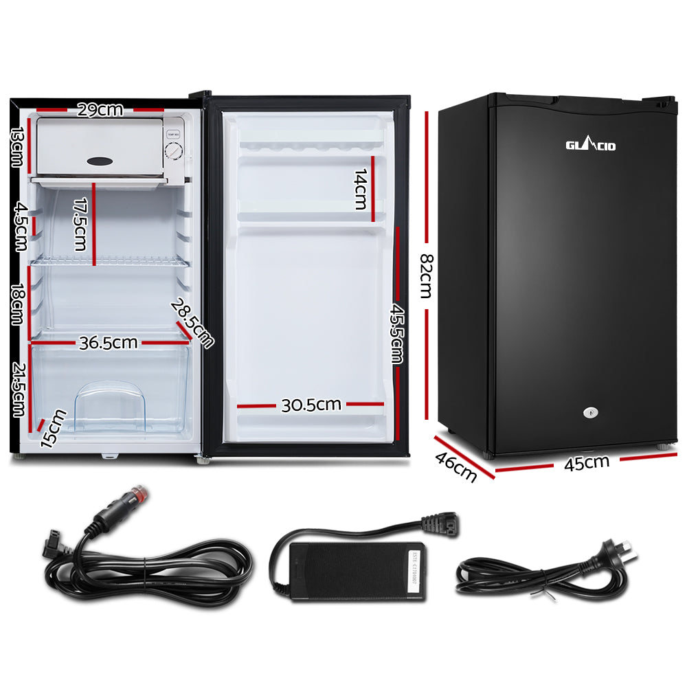 Glacio 95L Portable Fridge Freezer 12V/24V/240V