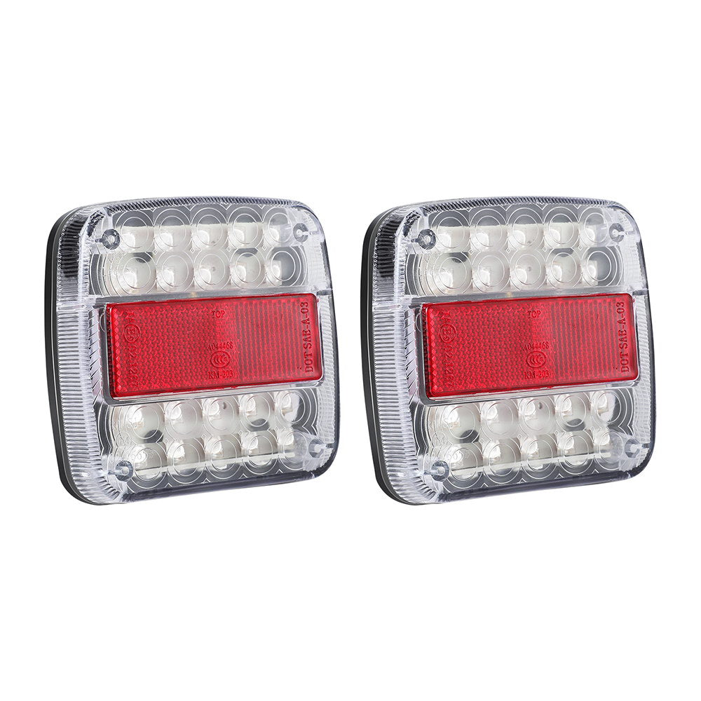 Giantz 26 LED Trailer Tail Lights (Pair) - 12V Stop, Reverse & Indicator for Caravan Camping