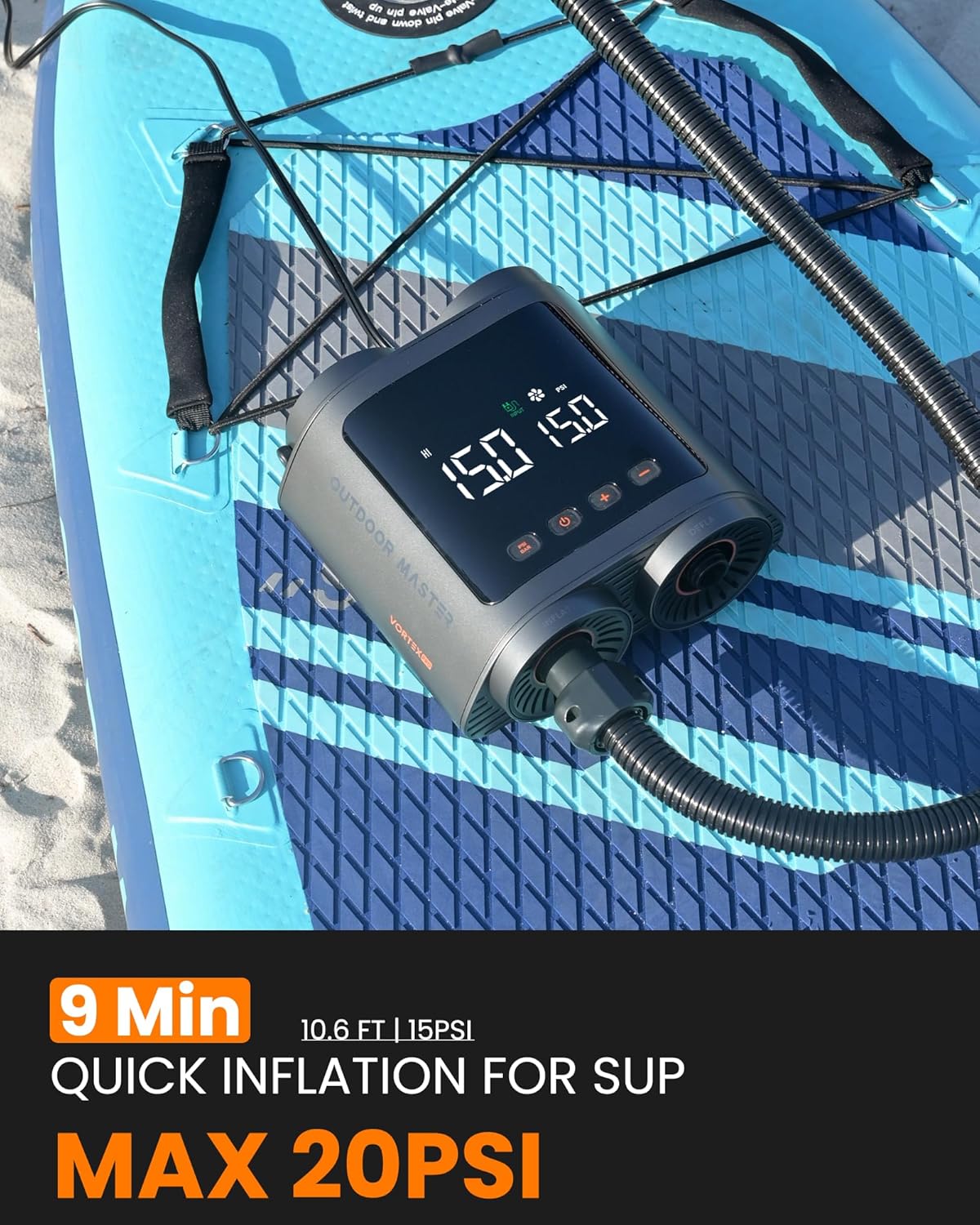 OutdoorMaster Vortex SUP Pump - 20PSI