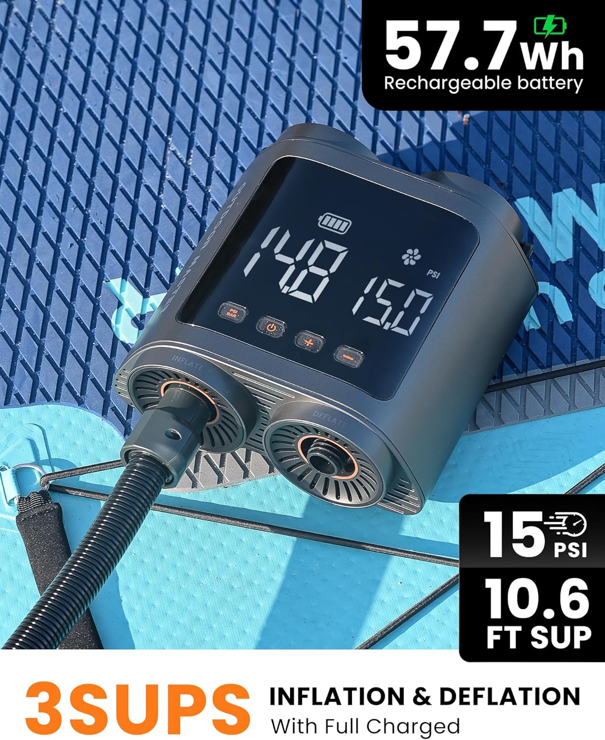 OutdoorMaster Vortex Pro 57.7Wh SUP Electric Pump
