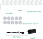 Hollywood LED Vanity Mirror Lights - 12V Dimmable Kit