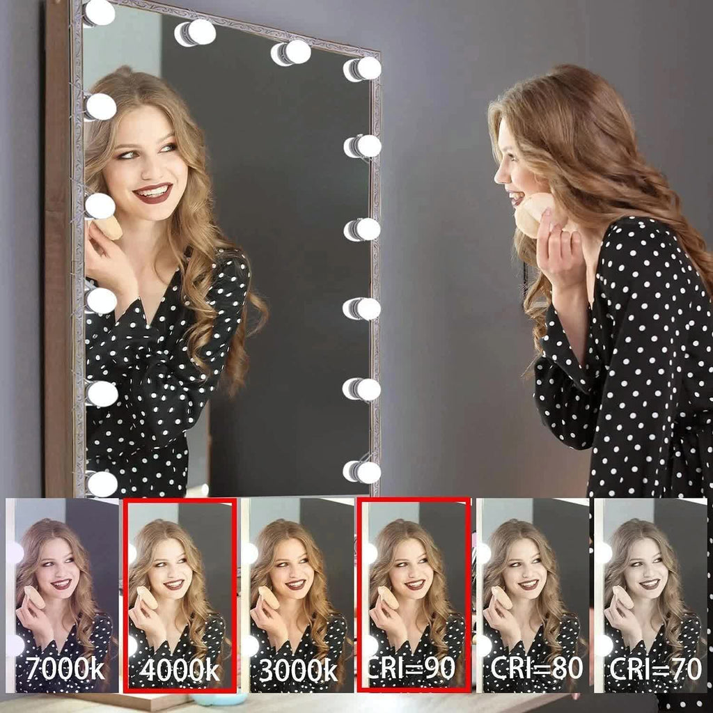 Hollywood LED Vanity Mirror Lights - 12V Dimmable Kit