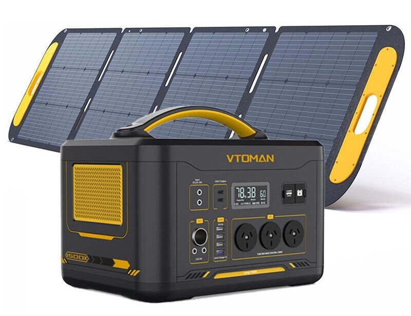 Jump 1000X Solar Generator Kit (1000W) + 220W Solar Panel (AC/DC)