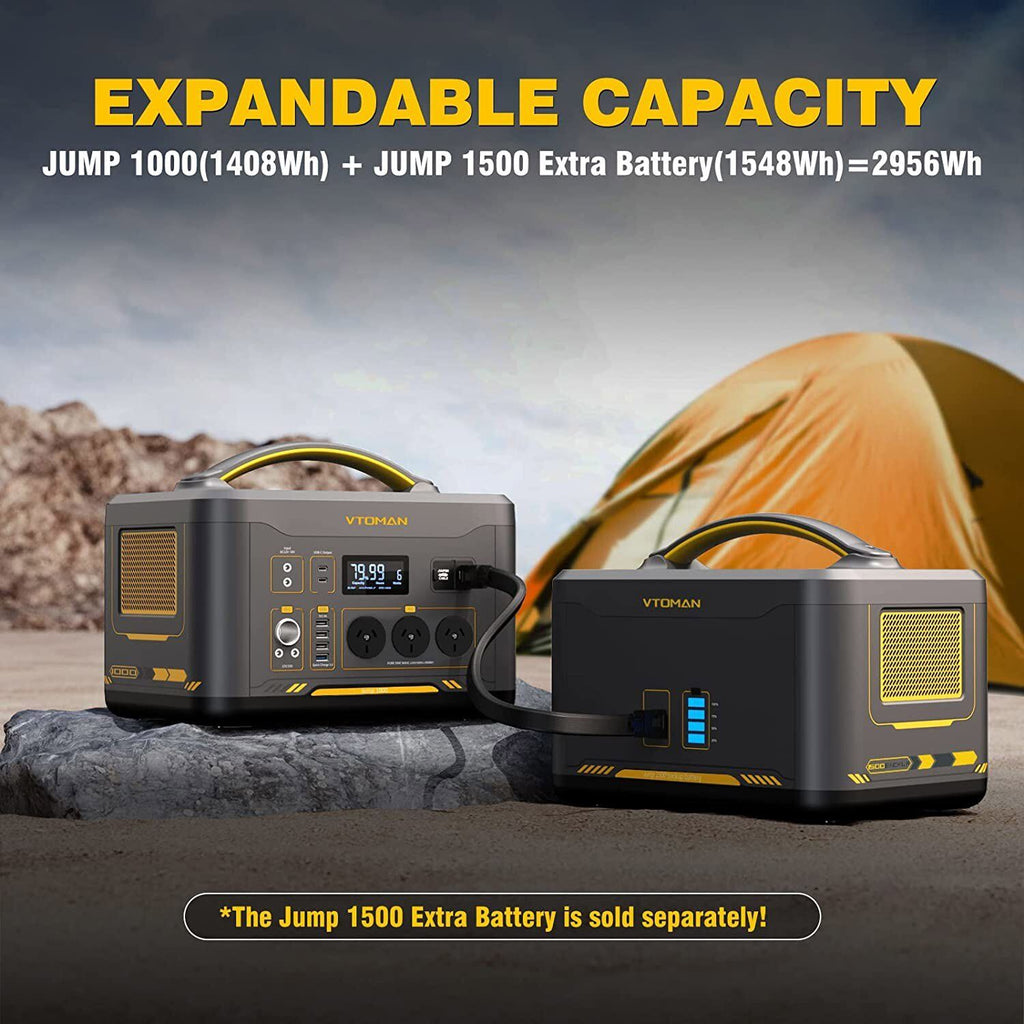 Jump 1000X Solar Generator Kit (1000W) + 220W Solar Panel (AC/DC)