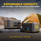 Jump 1000X Solar Generator Kit (1000W) + 220W Solar Panel (AC/DC)