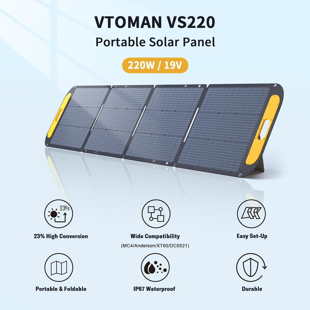 Jump 1000X Solar Generator Kit (1000W) + 220W Solar Panel (AC/DC)