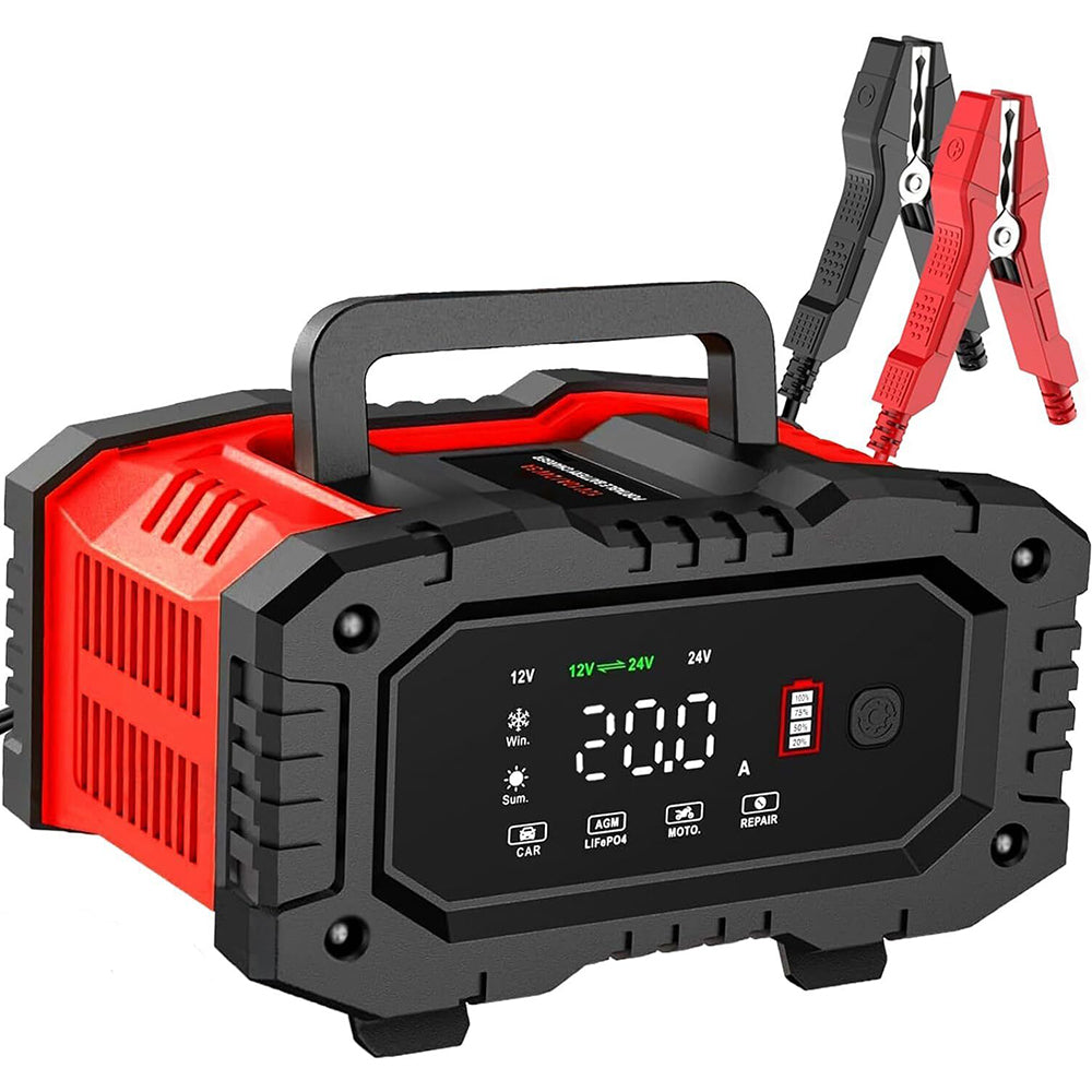 12V/24V 20A Smart Battery Charger - Lead Acid, LiFePO4, AGM Compatible