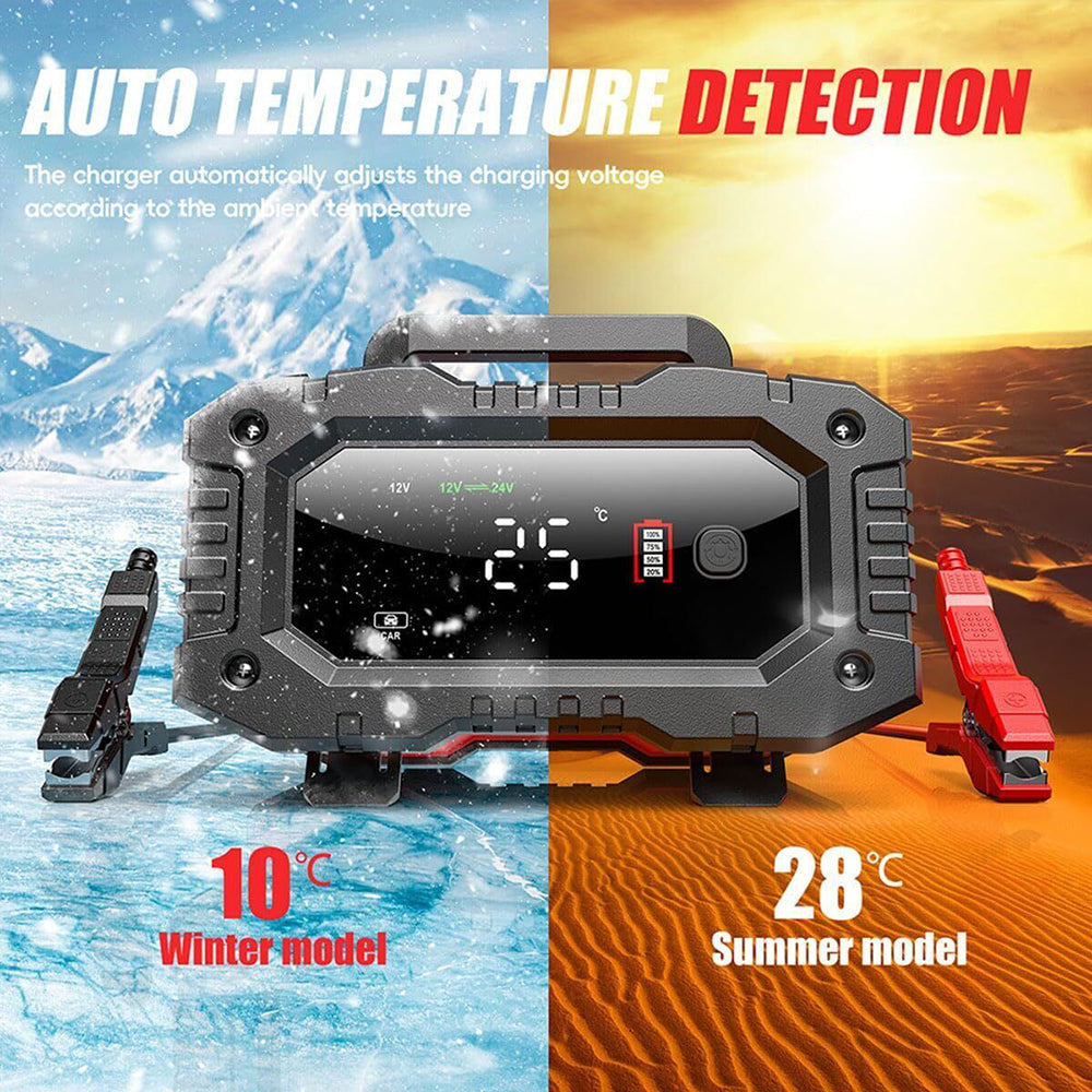 12V/24V 20A Smart Battery Charger - Lead Acid, LiFePO4, AGM Compatible