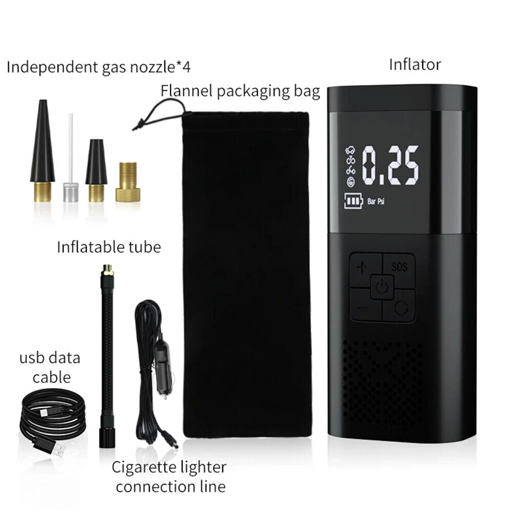6000mAh Car Tyre Inflator 12V Air Compressor