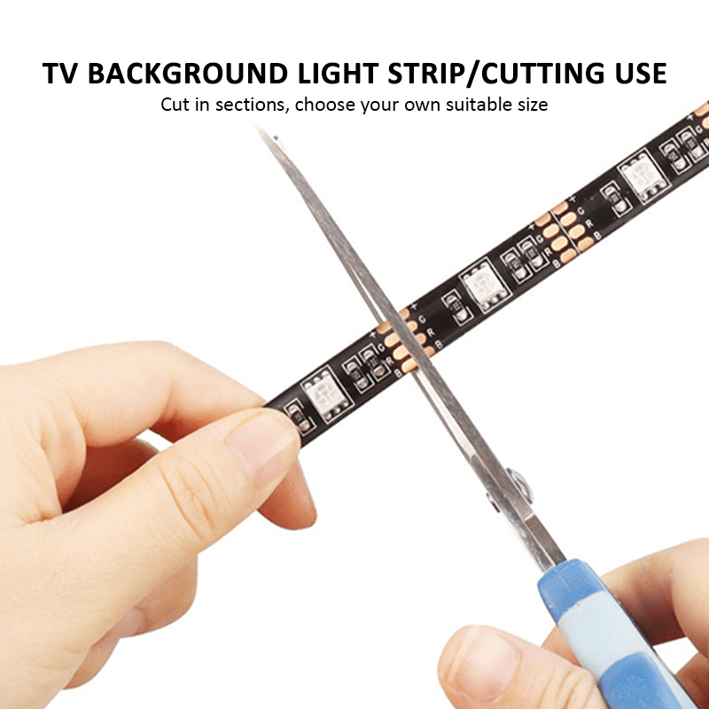 4M RGB LED Strip Lights IP65 Waterproof 300LEDs 12V USB