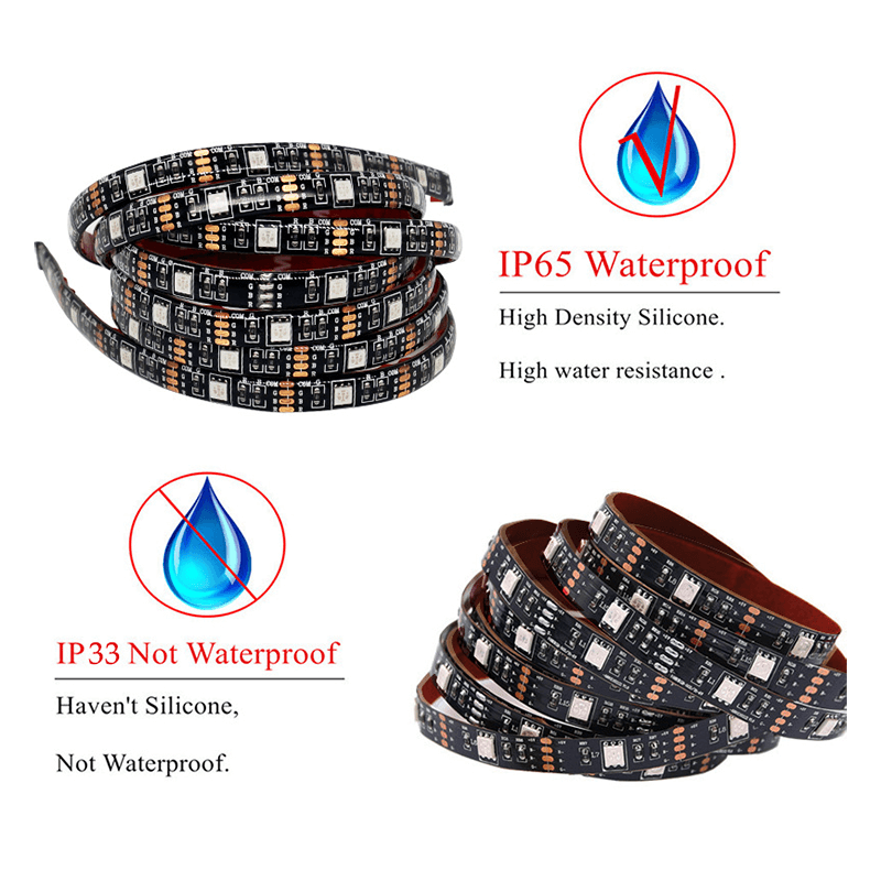 4M RGB LED Strip Lights IP65 Waterproof 300LEDs 12V USB