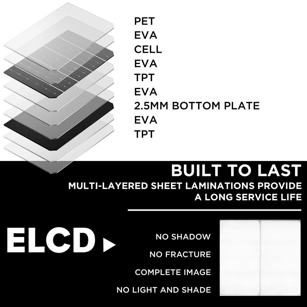 160W Folding Solar Panel Blanket Mat Flexible 12V - Portable Power for Camping