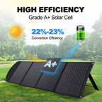 160W Folding Solar Panel Blanket Mat Flexible 12V - Portable Power for Camping