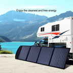 160W Folding Solar Panel Blanket Mat Flexible 12V - Portable Power for Camping