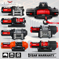 X-BULL 3000LBS Electric Winch 12V Steel Cable Rope 4WD Recovery