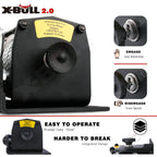 X-BULL 3000LBS Electric Winch 12V Steel Cable Rope 4WD Recovery