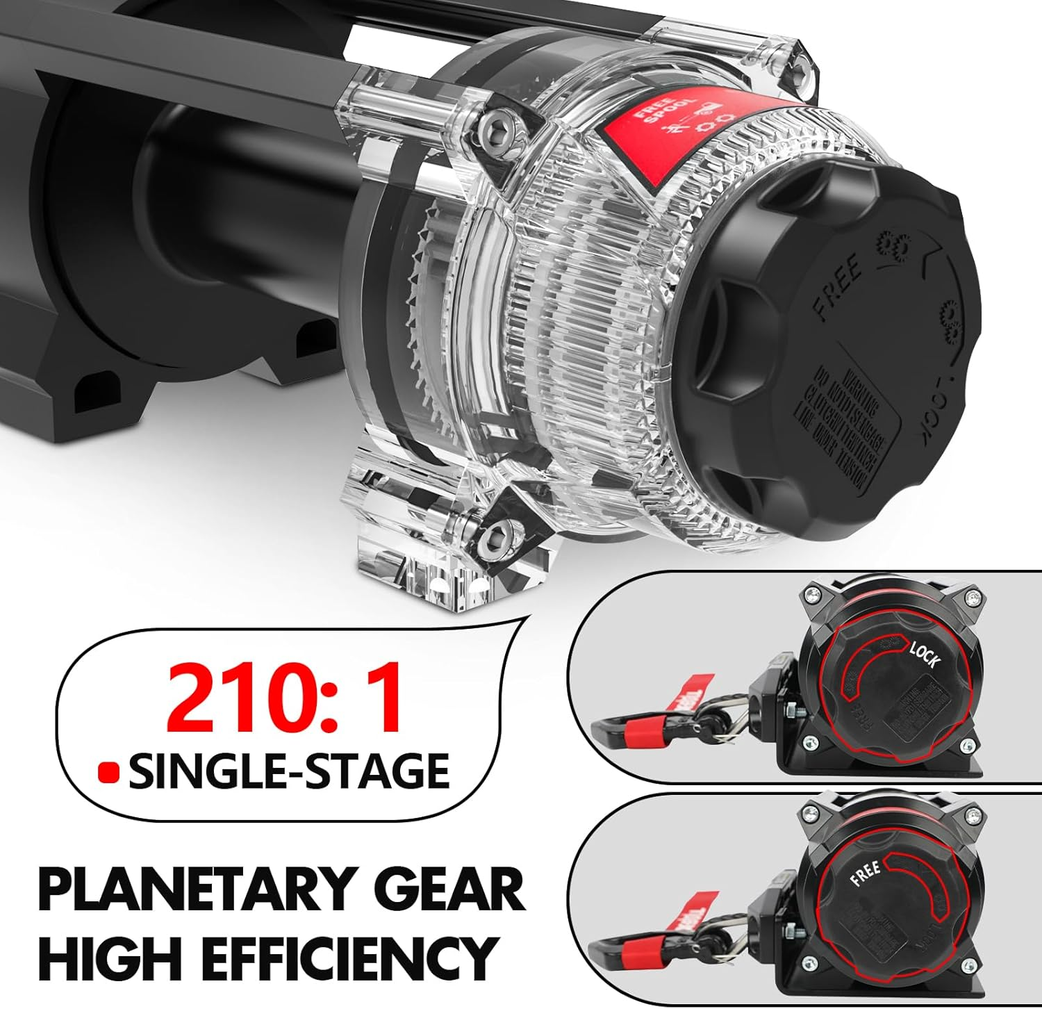 X-BULL 6000lbs Electric Winch 12V Synthetic Rope 4WD Recovery