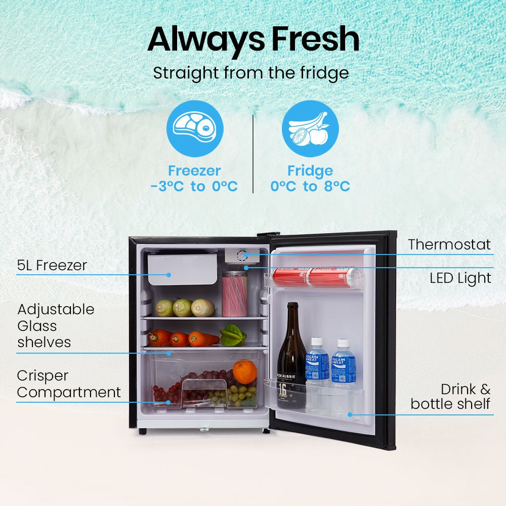 GECKO 70L Portable Fridge Freezer 12V/24V