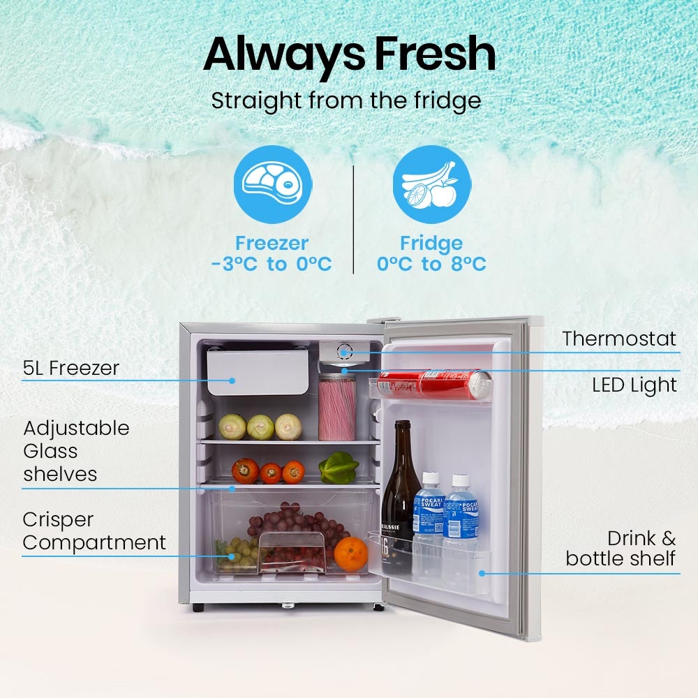 GECKO 70L Portable Fridge Freezer 12V/24V