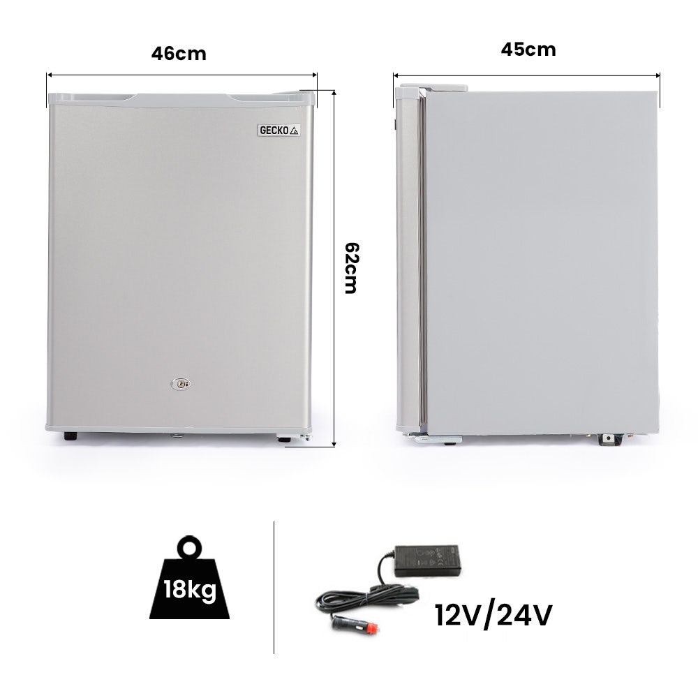 GECKO 70L Portable Fridge Freezer 12V/24V