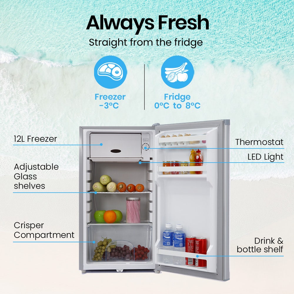 GECKO 95L Portable Fridge Freezer 12V/24V
