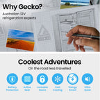 GECKO 95L Portable Fridge Freezer 12V/24V