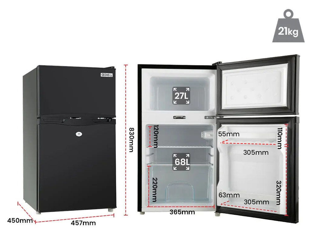 GECKO 95L Portable Fridge Freezer 12V/24V