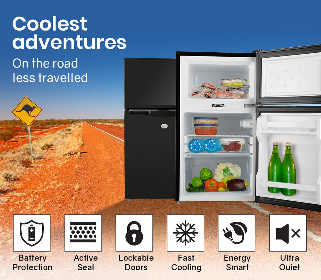 GECKO 95L Portable Fridge Freezer 12V/24V