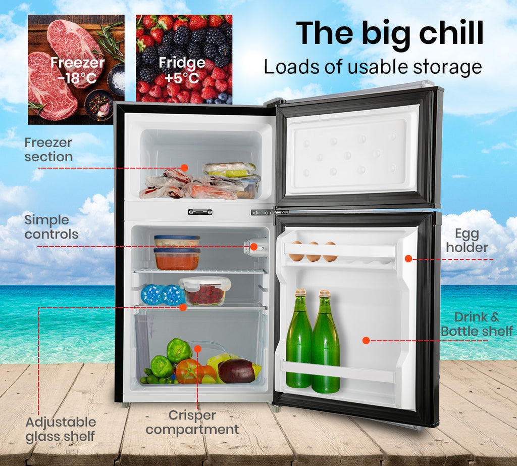 GECKO 95L Portable Fridge Freezer 12V/24V