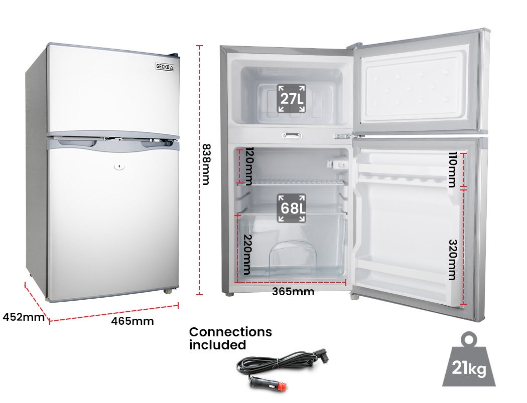 GECKO 95L Portable Fridge Freezer 12V/24V