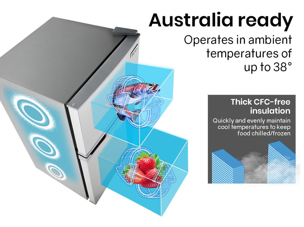 GECKO 95L Portable Fridge Freezer 12V/24V