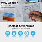 GECKO 125L Portable Fridge Freezer 12V/24V