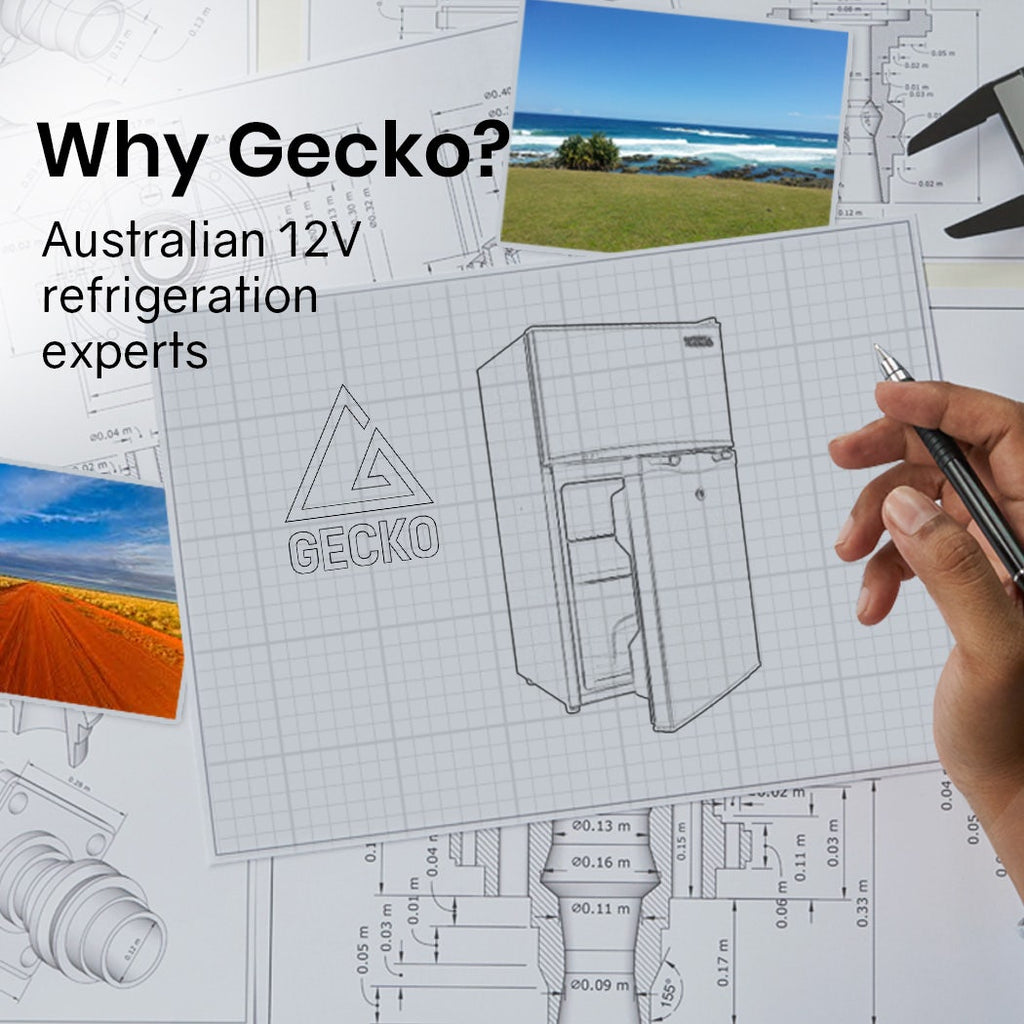 GECKO 125L Portable Fridge Freezer 12V/24V