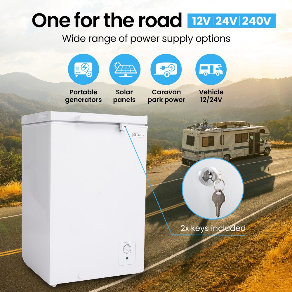 GECKO 100L Portable Fridge Freezer 12V/24V/240V