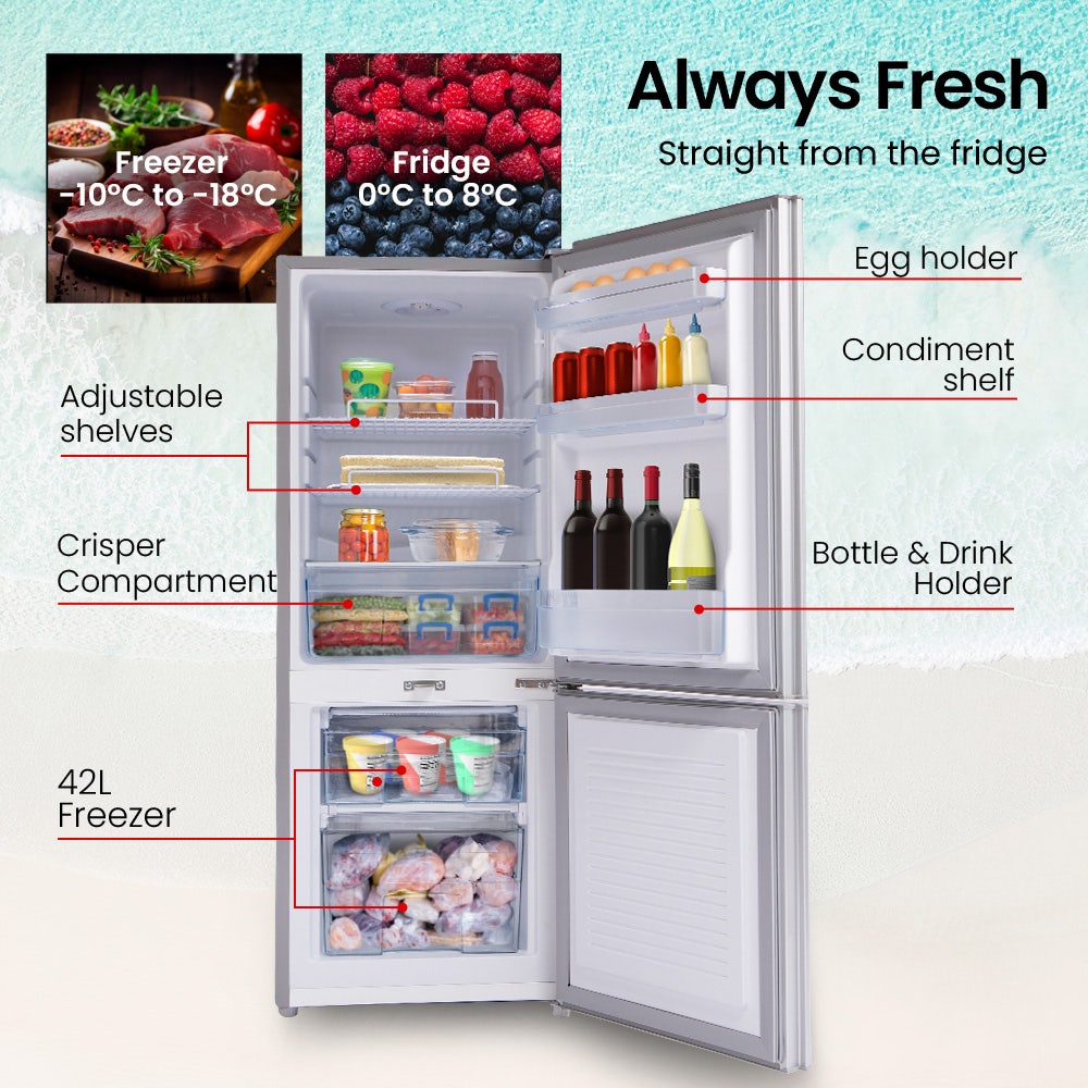 GECKO 139L Portable Fridge Freezer 12V/24V