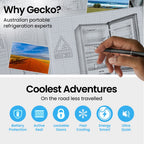 GECKO 139L Portable Fridge Freezer 12V/24V