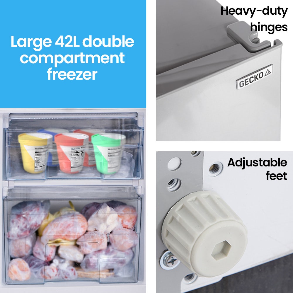 GECKO 139L Portable Fridge Freezer 12V/24V