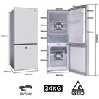 GECKO 139L Portable Fridge Freezer 12V/24V