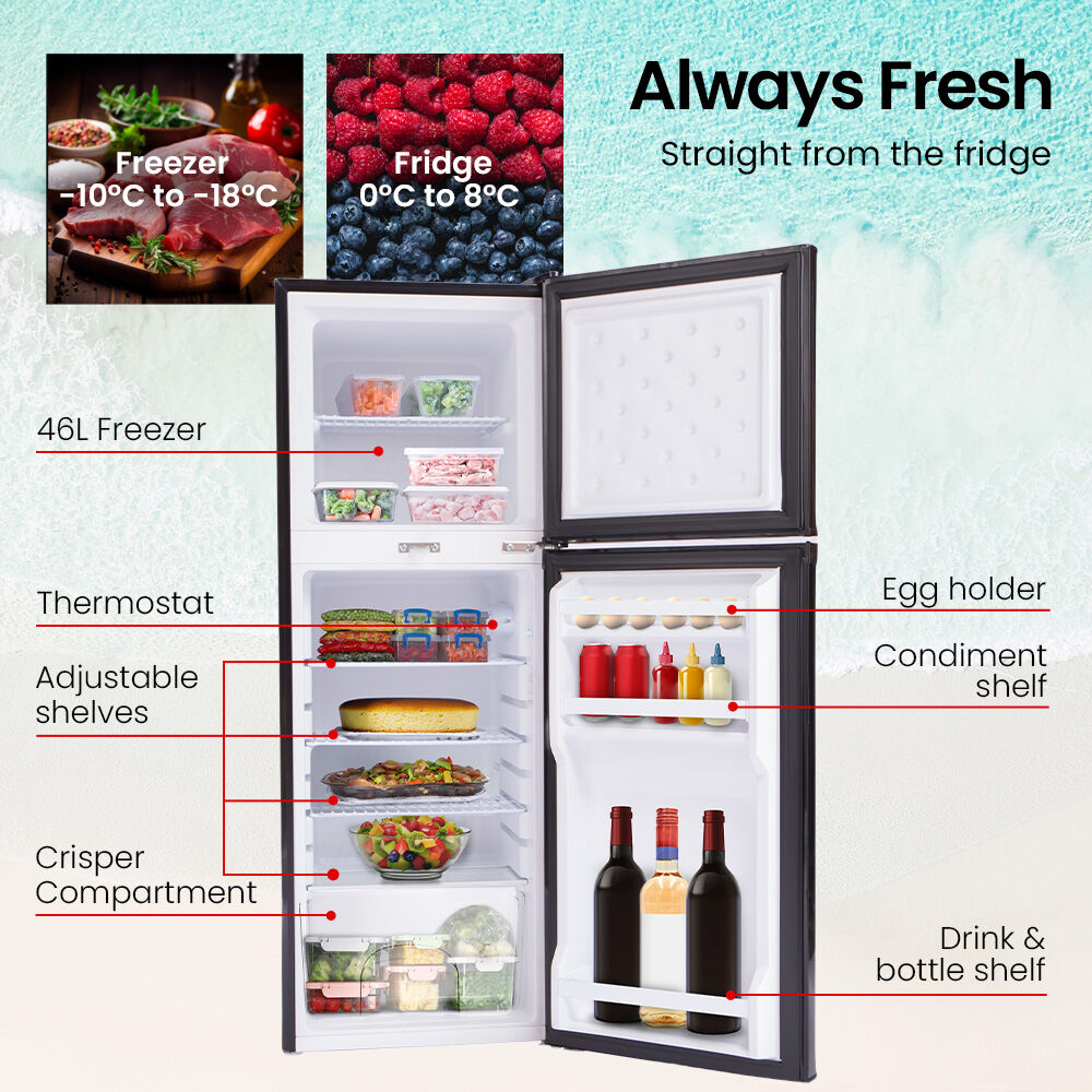 GECKO 142L Portable Fridge Freezer 12V/24V/240V