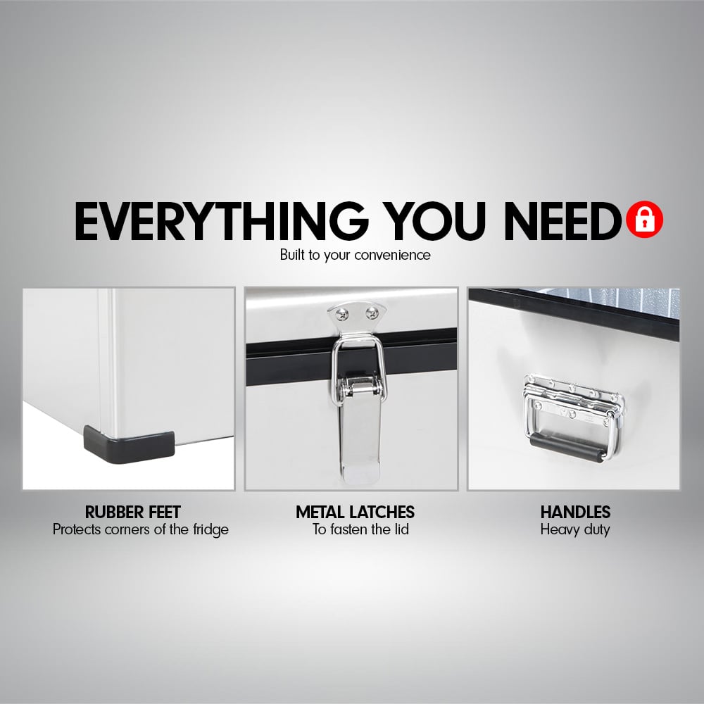 Kolner 80L Portable Fridge Freezer 12V/24V/240V