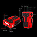 4000A Jump Starter 12V Powerbank 99900mWh 24V Pro LED GTR