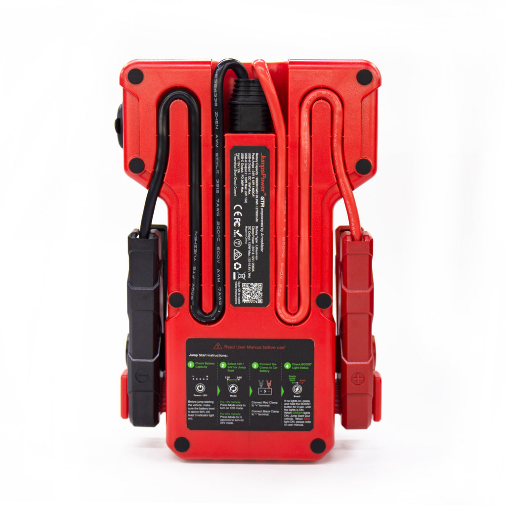 4000A Jump Starter 12V Powerbank 99900mWh 24V Pro LED GTR