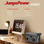 JumpsPower 320W Portable Power Station 307Wh 12V
