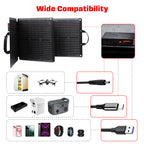 JumpsPower 100w Foldable Solar Panel