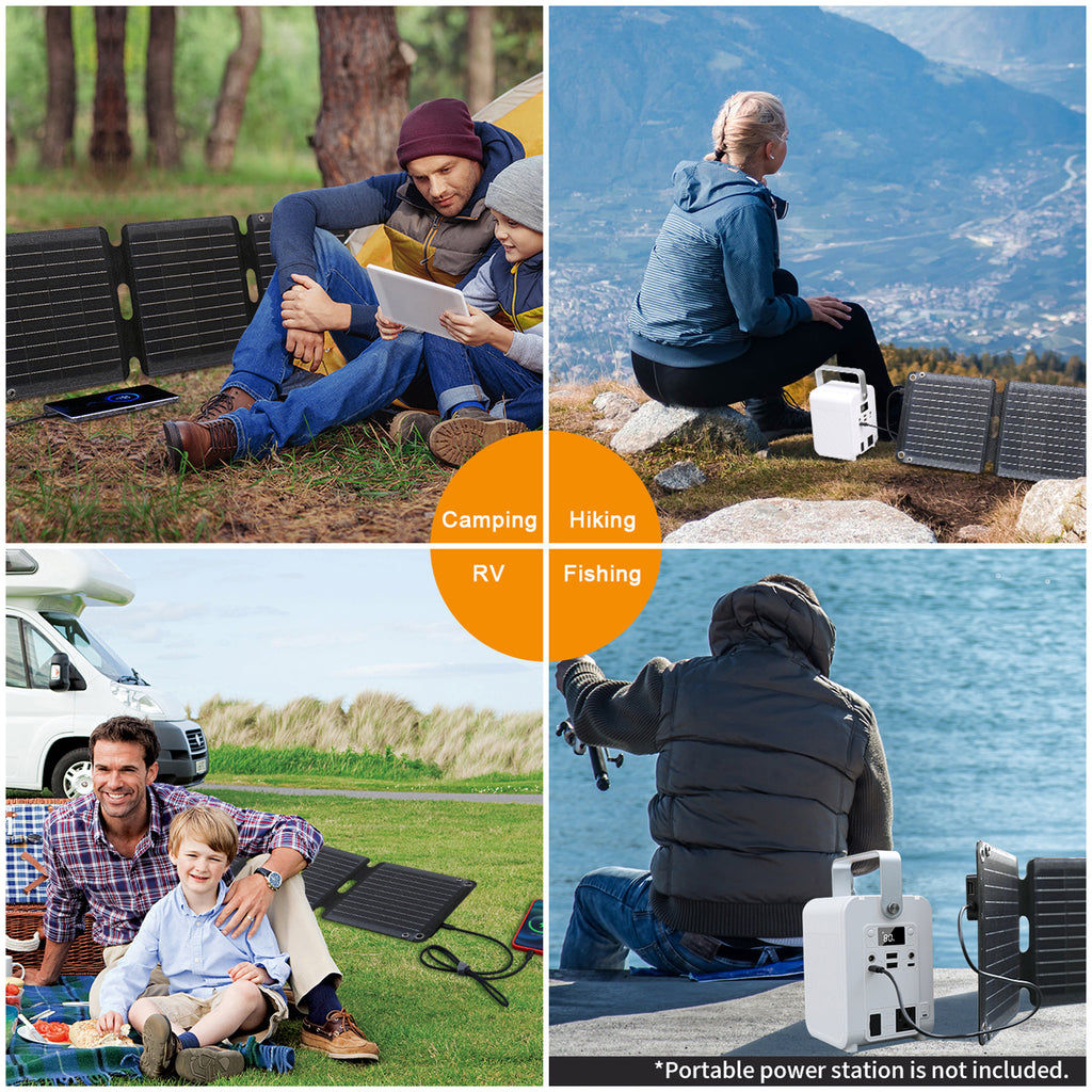 JumpsPower 100w Foldable Solar Panel