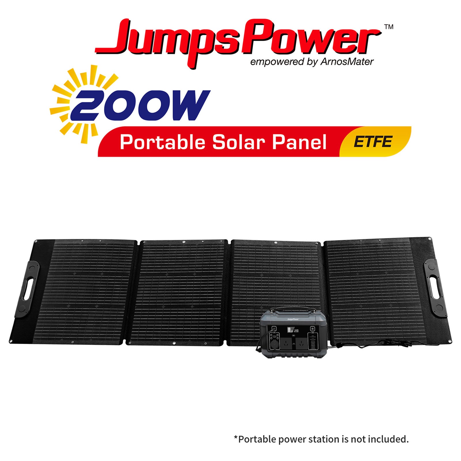 JumpsPower 200W Foldable Solar Panel