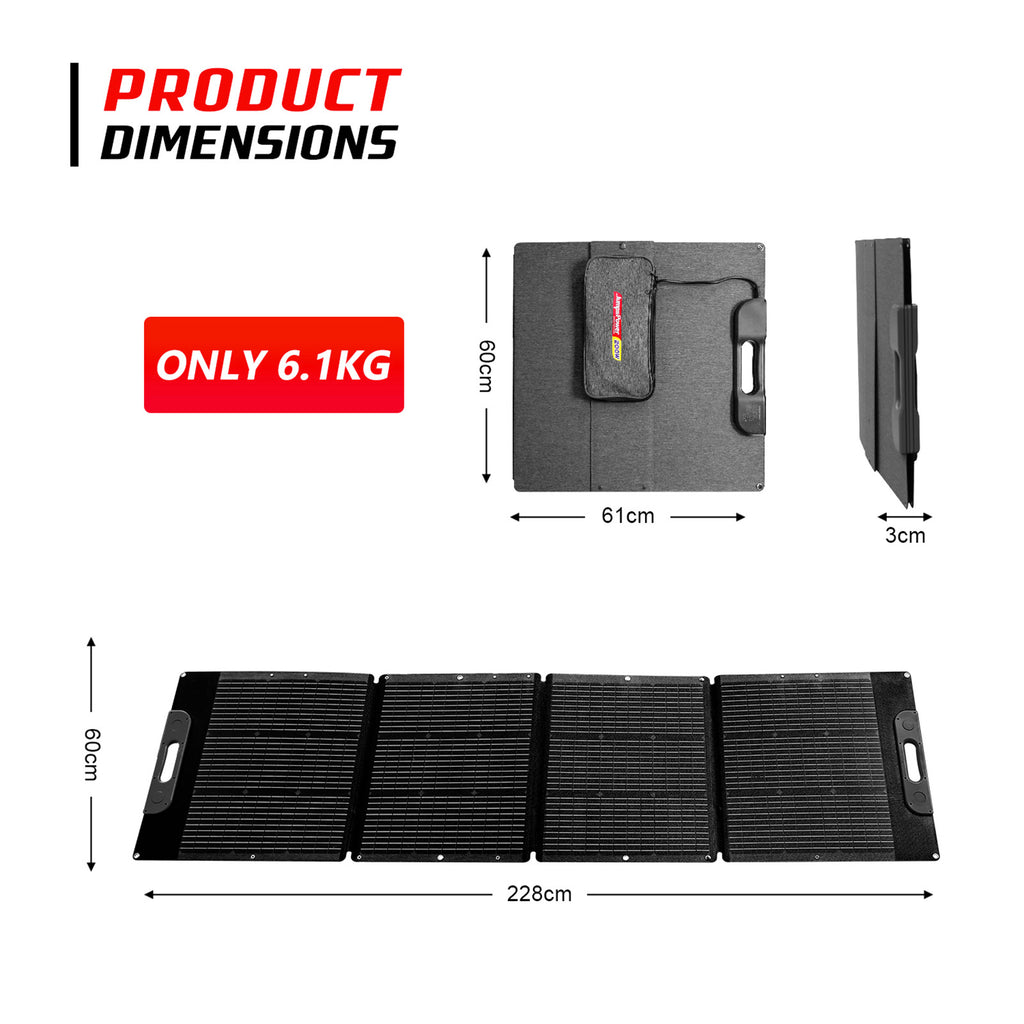 JumpsPower 200W Foldable Solar Panel